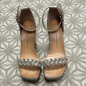Dolce Vita Braided Sandals in Silver